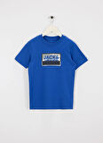 Jack & Jones Baskılı Saks Erkek Çocuk T-Shirt 12254194