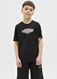 Jack & Jones Baskılı Siyah Erkek Çocuk T-Shirt 12278350