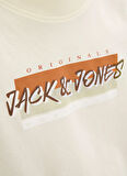 Jack & Jones Baskılı Krem Erkek Çocuk T-Shirt 12278350