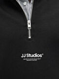 Jack & Jones JJESOHO HN NOOS Sweat | Fermuarlı Yarım Yaka Erkek Sweatshirt 
