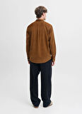 Jack & Jones Normal Kahve Erkek Gömlek 12278967_JJECLASSIC CORD SHIRT L/S