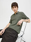 Jack&Jones Jjeaustin Zip Erkek Polo T-shirt 12279177
