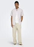 Only & Sons Normal Bel Boru Paça Ekru Erkek Pantolon ONSWILL 0292 LOOSE STRING PANT NOOS