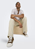 Only & Sons Normal Bel Boru Paça Ekru Erkek Pantolon ONSWILL 0292 LOOSE STRING PANT NOOS