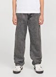 Jack & Jones Normal Bel Gri Erkek Çocuk Denim Pantolon 12279858