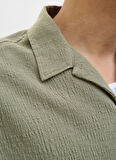 Jack & Jones Rahat Yeşil Erkek Gömlek 12255781_JORLUKE CRINKLE RESORT SHI