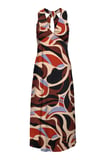 Only Kadın Onljane Kolsuz Desenli Maxi Elbise 15318885 Kahverengi