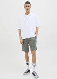 Yeşil Erkek Normal Bel Rahat Kalıp Chino Şort 12255861_JPSTJAIDEN CRINKLE JOGGER