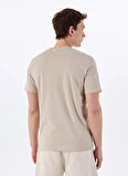 Only & Sons O Yaka Baskılı Ekru Erkek T-Shirt ONSVISTA REG SS TEE