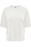 ONLHANNAH S/S O-NECK TOP JRS AÇIK BEJ