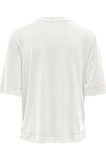 ONLHANNAH S/S O-NECK TOP JRS AÇIK BEJ
