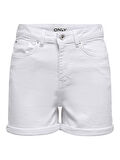 ONLJOSEPHINE STRETCH SHORTS DNM AZG NOOS Kadın Beyaz Şort - 15321381