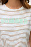 Vero Moda Kadın Vmsımone Kısa Kollu %100 Pamuk T-Shirt 10328170 Beyaz