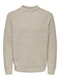 ONSJOIN RLX LS RAGLAN KNIT Erkek Gri Kazak - 22034670