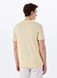 Only & Sons O Yaka Baskılı Açık Sarı Erkek T-Shirt ONSPALM LOGO REG SS TEE CS