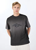 Jack & Jones Bisiklet Yaka Siyah Erkek T-Shirt 12276661_JCOHORIZON FADE SPRAY TEE