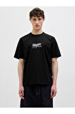 Jack & Jones 12276784 Joralmerıa Brandıng Tee Ss Crew Neck Erkek T-Shirt