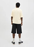 Jack & Jones Polo Yaka Normal Krem Erkek Kazak 12277581_JORHYDRA SPLIT NECK POLO