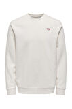 Only & Sons Dawson Bisiklet Yaka Erkek Krem Sweatshirt - 22033193