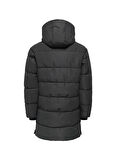Only & Sons Antrasit Erkek Mont ONSCARL LIFE LONG QUILTED COAT OTW