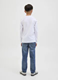 Jack & Jones Normal Bel Mavi Erkek Çocuk Denim Pantolon 12284345
