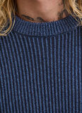 Jack & Jones Bisiklet Yaka Normal Lacivert Erkek Kazak 12278816_JJEDOVER KNIT CREW NECK SN