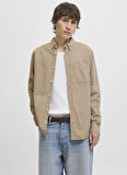 Jack & Jones Normal Bej Erkek Gömlek 12278967_JJECLASSIC CORD SHIRT L/S