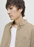 Jack & Jones Normal Bej Erkek Gömlek 12278967_JJECLASSIC CORD SHIRT L/S