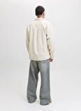 Jack & Jones Rahat Krem Erkek Gömlek 12278825_JJEPERFECT CORDUROY OVERSH
