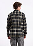 Jack & Jones Normal Siyah Erkek Gömlek 12279546_JJJOSHUA CHECK SHIRT LS