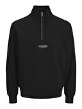 Jack & Jones JJESOHO HN NOOS Sweat | Fermuarlı Yarım Yaka Erkek Sweatshirt 