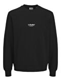 Jack & Jones JJESOHO Sweat Crew Neck NOOS – Bisiklet Yaka Basic Erkek Sweatshirt, Rahat Günlük Model 