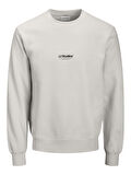 Jack & Jones JJESOHO Sweat Crew Neck NOOS – Bisiklet Yaka Basic Erkek Sweatshirt, Rahat Günlük Model 