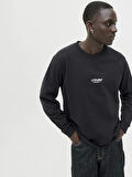 Jack Jones Soho Bisiklet Yaka Relax Fit Erkek Sweat 12278788