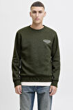 Jack & Jones JJMAKOTO Sweat Crew Neck Erkek Sweatshirt - Şık ve Rahat Tasarım 