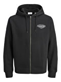 Jack & Jones JJMAKOTO Sweat Zip Hood Erkek Kapüşonlu Sweatshirt - Rahat ve Şık 