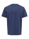 ONSMAX LIFE SS STITCH TEE NOOS Erkek Mavi T-Shirt - 22025208