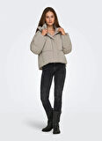 Only Açık Kahve Kadın Mont ONLDIXIE LIFE PUFFER JACKET CC OTW