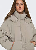 Only Açık Kahve Kadın Mont ONLDIXIE LIFE PUFFER JACKET CC OTW