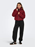 ONLDOLLY SHORT PUFFER JACKET OTW Kadın Mor Mont - 15205371