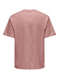 ONSFRED LIFE RLX SS TEE NOOS Erkek Pembe T-Shirt - 22022532