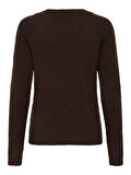 ONLRICA LIFE L/S PULLOVER KNT NOOS Kadın Kahverengi Kazak - 15204279