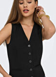 Only Siyah Kadın Yelek ONLIRIS-HATTIE WAISTCOAT TLR NOOS