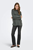 Only Kadın Onlhazel Yarım Balıkçı Oversize Yünlü Örme Kazak 15352853 Yeşil