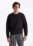 Jack & Jones Bisiklet Yaka Siyah Erkek Sweatshırt 12279677_JJGRADY SWEAT CREW NECK