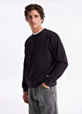 Jack & Jones Bisiklet Yaka Siyah Erkek Sweatshırt 12279677_JJGRADY SWEAT CREW NECK