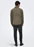 Only & Sons Normal Açık Kahve Erkek Ceket ONSRAVI FAKE SUEDE SHACKET OTW