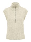 ONLJEANETT LIFE SL RIB HIGHNECK CC KNT Kadın Gray Kazak - 15350359