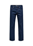 Only & Sons Orta Bel Rahat Koyu Mavi Erkek Denim Pantolon ONSEDGE STRAIGHT 4618 EY BOX PIM J