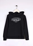 Jack & Jones Baskılı Erkek Çocuk Siyah Sweatshırt 12285646